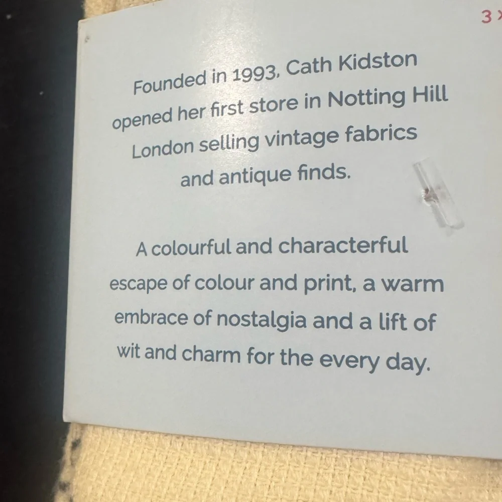 3 Cath Kidston “12 days of Christmas-cream” Printed Towels-GREAT hostess gift 🎁